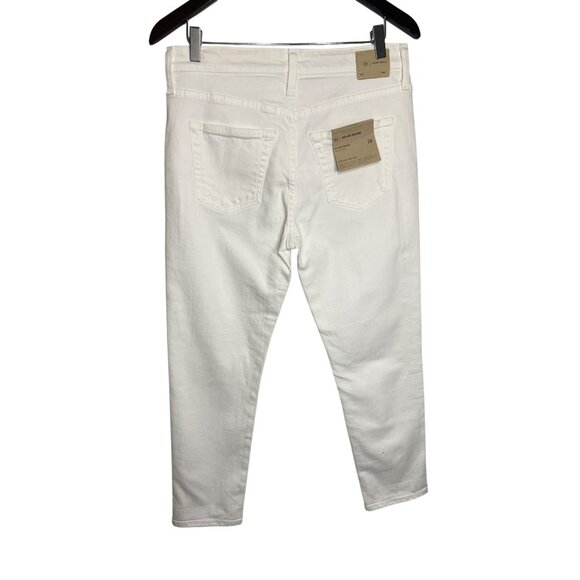 NWT AG Adriano Goldschmied Ex Boyfriend Slim 1 Year Vivid White Jeans-sz 28 - Picture 5 of 14